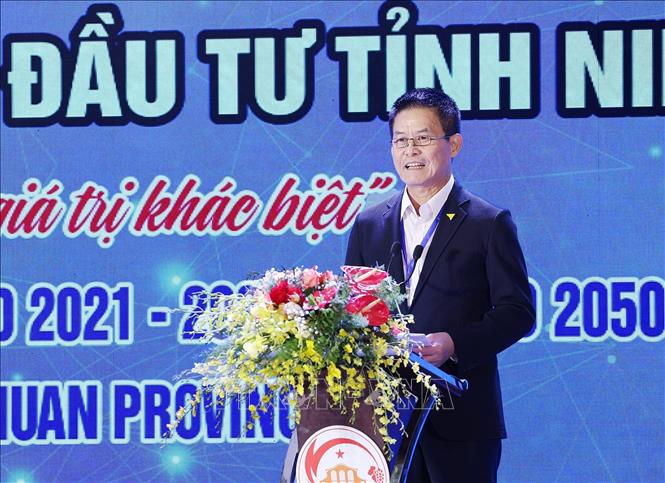 Ông Nguyễn Quốc Kỳ, Chủ tịch Vietravel phát biểu. Ảnh: Dương Giang-TTXVN
