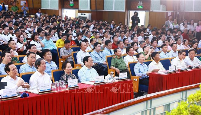 Delegates attend the opening ceremony. VNA Photo: Dương Giang