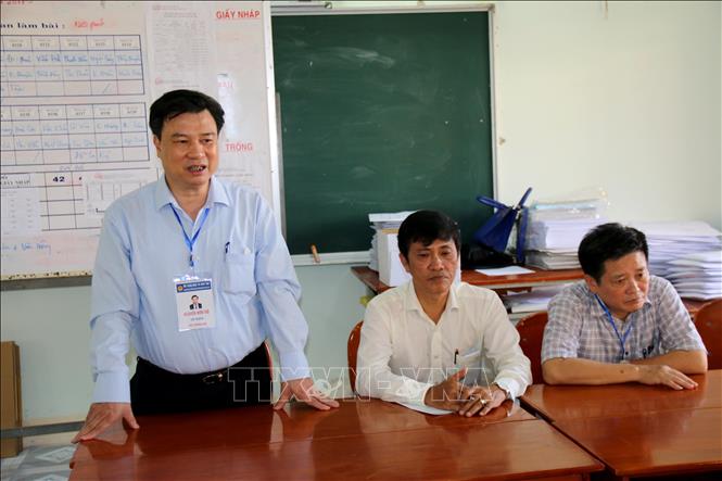 [25/06/2018 14:52:37] Trong ảnh: Ông Nguyễn Hữu Độ, Thứ trưởng Bộ Giáo dục và Đào tạo Trao đổi tại buổi làm việc với Sở Giáo dục đào tạo Bình Thuận. Ảnh: Nguyễn Thanh – TTXVN
