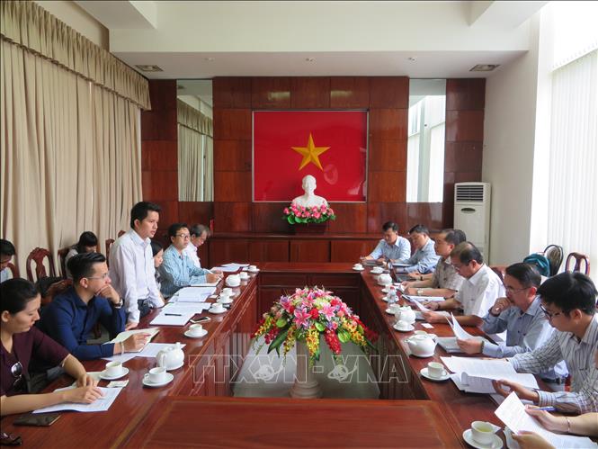 Trong ảnh : Quang cảnh buổi làm việc. Ảnh: Ánh Tuyết - TTXVN