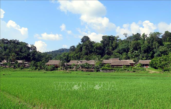 Trong ảnh: Làng văn hóa thôn Tân Lập, xã Tân Trào hôm nay. Ảnh Quang Đán – TTXVN