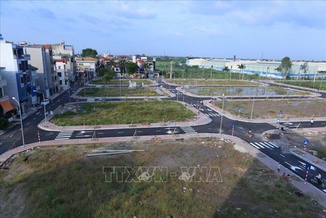 Trong ảnh: Quy hoạch đất ở nông thôn theo tiêu chí Nông thôn mới ở xã Ngũ Hiệp, huyện Thanh Trì. Ảnh: Vũ Sinh – TTXVN