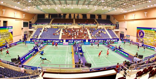 Trong ảnh: Các trận thi đấu trong ngày đầu tiên. Ảnh: Quang Nhựt - TTXVN