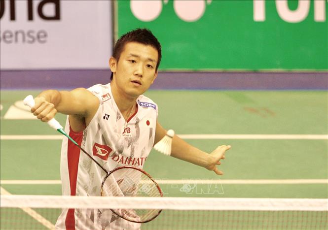 Trong ảnh: Tay vợt Riichi Takeshita của Nhật Bản. Ảnh: Quang Nhựt - TTXVN