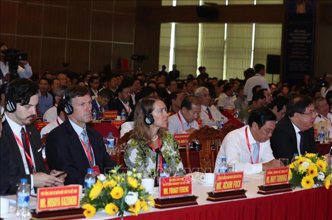  Trong ảnh: Các đại biểu trong nước và quốc tế dự hội nghị. Ảnh: Thống Nhất - TTXVN