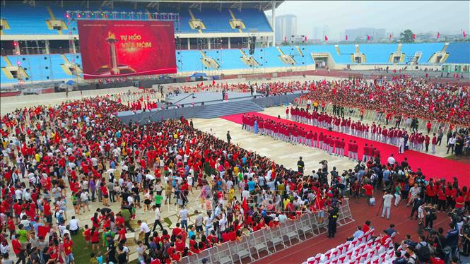 Trong ảnh: Quang cảnh buổi lễ. Ảnh: Thành Đạt - TTXVN