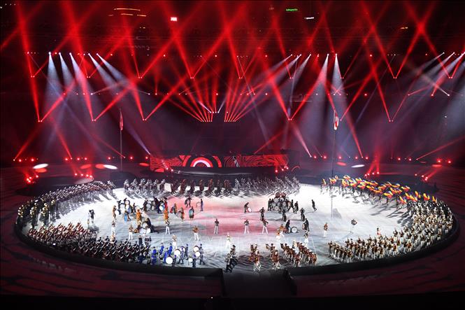 Trong ảnh: Toàn cảnh lễ bế mạc Đại hội thể thao châu Á (ASIAD) 2018 trên sân vận động Gelora Bung Karno ở thủ đô Jakarta, Indonesia tối 2/9. Ảnh: THX/TTXVN
