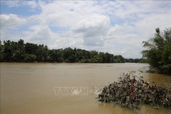 Trong ảnh: Cảnh ngập lụt sau mưa lũ tại bang Kerala, Ấn Độ ngày 22/8. Ảnh: THX/ TTXVN