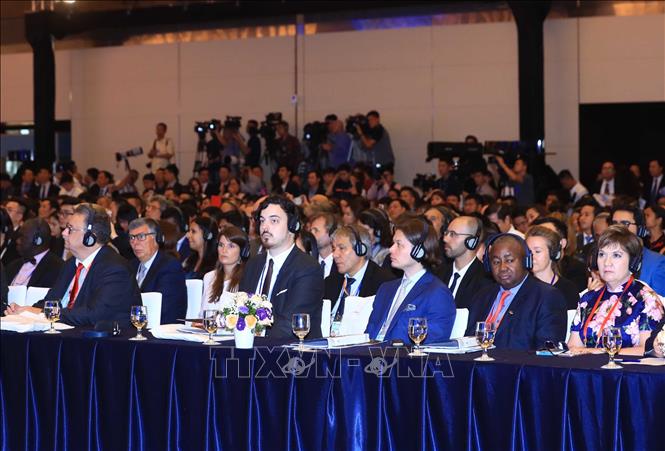 Trong ảnh: Khoảng 1.200 doanh nghiệp trong nước và quốc tế tham dự hội nghị VBS 2018. Ảnh: Thống Nhất – TTXVN
