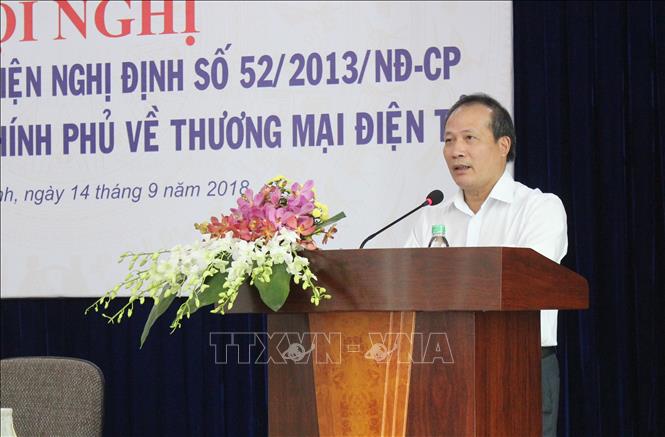 Trong ảnh: Ông Cao Quốc Hưng, Thứ trưởng Bộ Công thương, phát biểu khai mạc Hội nghị. Ảnh: Xuân Anh - TTXVN