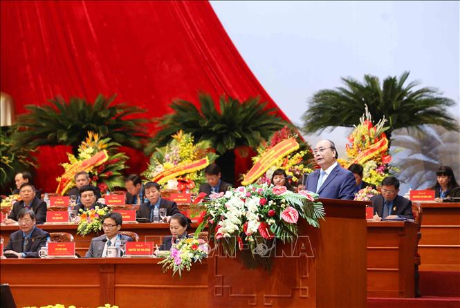 Trong ảnh: Thủ tướng Nguyễn Xuân Phúc phát biểu. Ảnh: TTXVN