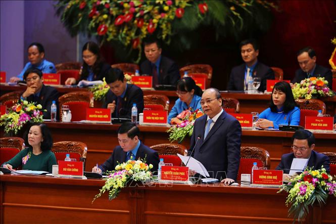 Trong ảnh: Thủ tướng Nguyễn Xuân Phúc phát biểu tại diễn đàn. Ảnh: TTXVN