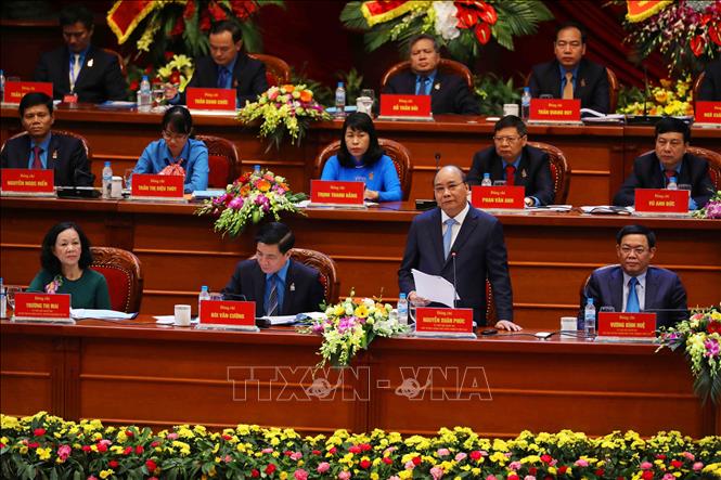 Trong ảnh: Thủ tướng Nguyễn Xuân Phúc phát biểu tại diễn đàn. Ảnh: TTXVN