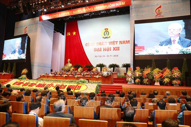 Trong ảnh: Tổng Bí thư Nguyễn Phú Trọng phát biểu chỉ đạo đại hội. Ảnh: Trí Dũng - TTXVN