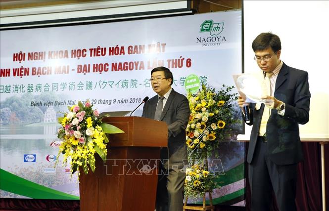 Trong ảnh: PGS.TS Nguyễn Quốc Anh – Giám đốc Bệnh viện Bạch Mai phát biểu tại hội nghị khoa học. Ảnh: Dương Ngọc – TTXVN
