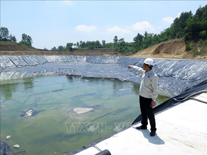Trong ảnh: Hệ thống xử lý nước thải được đầu tư hoàn thiện đảm bảo an toàn với môi trường. Ảnh: Phước Ngọc/TTXVN