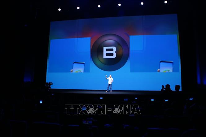 Trong ảnh: Chủ tịch BKAV Nguyễn Tử Quảng tại lễ ra mắt Bphone 3. Ảnh: Minh Quyết - TTXVN