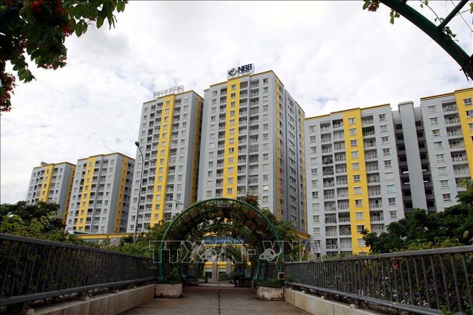 Trong ảnh: Chung cư Carina Plaza (Quận 8 – Thành phố Hồ Chí Minh) sau khi hoàn tất cải tạo, sửa chữa và có thông báo kết luận của Cục Giám định Nhà nước về Chất lượng Công trình Xây dựng thuộc Bộ Xây dựng. Ảnh: Thanh Vũ - TTXVN
