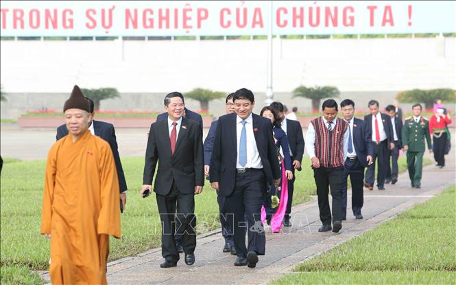 Trong ảnh: Các đại biểu Quốc hội khóa XIV dự khai mạc. Ảnh: Dương Giang - TTXVN