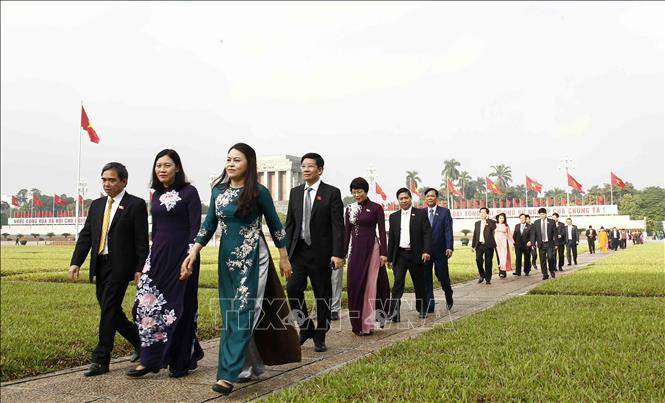Trong ảnh: Các đại biểu Quốc hội khóa XIV dự khai mạc. Ảnh: TTXVN 