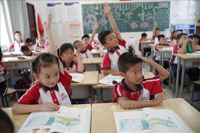 Trong ảnh: Một lớp học tại trường trung học Xiaogang ở tỉnh An Huy, Trung Quốc. Ảnh: THX/TTXVN