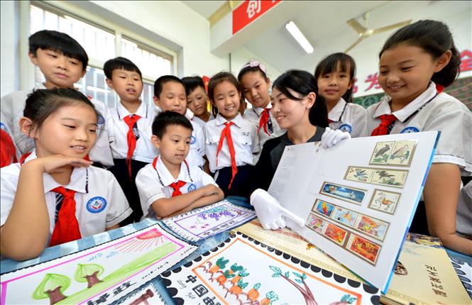 Trong ảnh: Một lớp học tại trường tiểu học Hanshan ở tỉnh Hà Bắc, Trung Quốc. Ảnh: THX/TTXVN