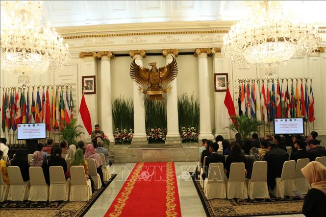 Trong ảnh: Quang cảnh buổi gặp mặt. Ảnh: Đỗ Quyên - PV TTXVN tại Indonesia