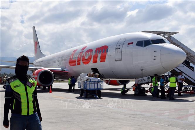Trong ảnh (tư liệu): Máy bay Boeing 737-800 của Hãng hàng không Lion Air tại sân bay Mutiara Sis Al Jufri ở Palu, Indonesia ngày 10/10/2018. Ảnh: AFP/ TTXVN