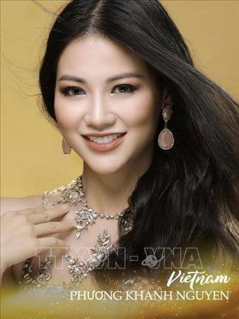 Trong ảnh: Người đẹp Nguyễn Phương Khánh. Ảnh: TTXVN phát