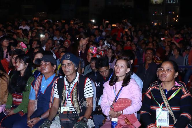 Trong ảnh: Các đại biểu tham dự Festival Văn hoá Cồng chiêng Tây Nguyên 2018. Ảnh: Thống Nhất - TTXVN
