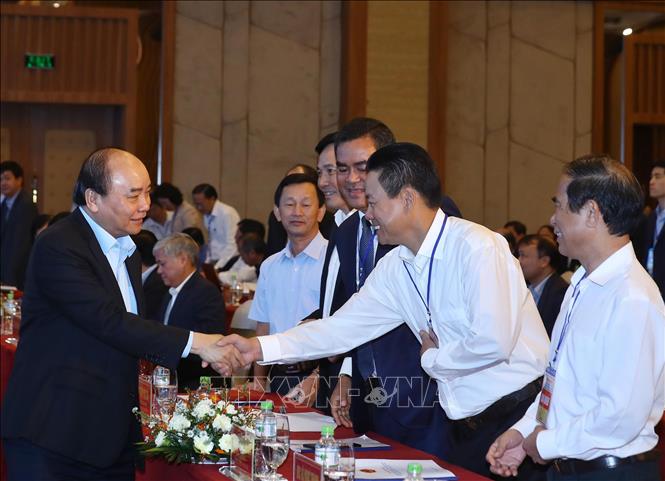 Trong ảnh: Thủ tướng Nguyễn Xuân Phúc và các đại biểu tham dự hội nghị. Ảnh: Thống Nhất – TTXVN

