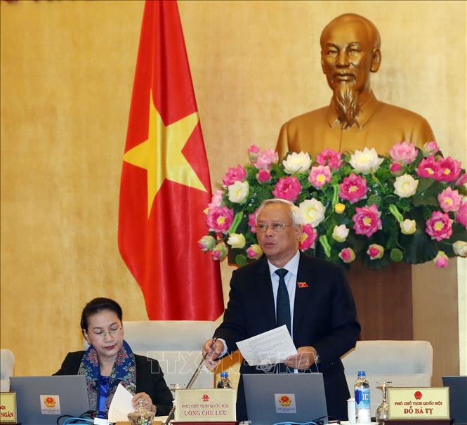Trong ảnh: Phó Chủ tịch Quốc hội Uông Chu Lưu phát biểu. Ảnh: Trọng Đức – TTXVN