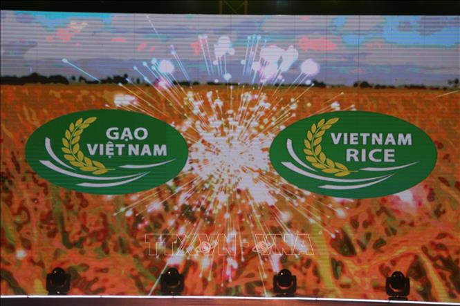  Trong ảnh: Logo thương hiệu gạo Việt Nam chính thức được công bố. Ảnh: Thanh Bình-TTXVN