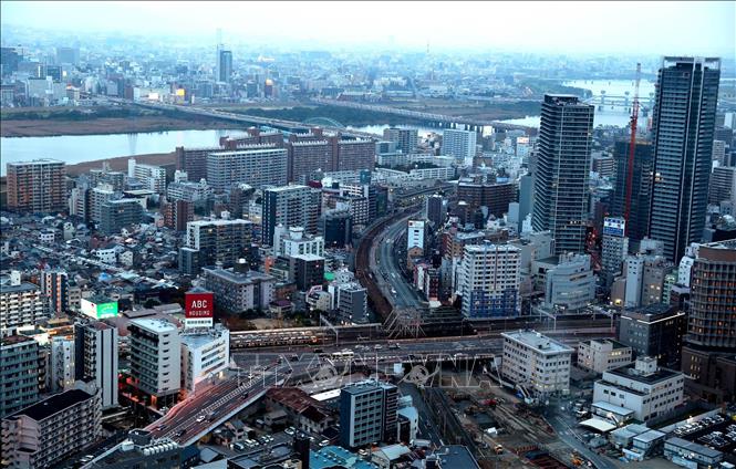 Trong ảnh: Osaka hiện là trung tâm kinh tế lớn thứ 3 của Nhật. Ảnh: Huy Hùng – TTXVN