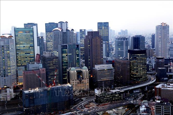 Trong ảnh: Thành phố Osaka là một trung tâm kinh tế quốc tế với rất nhiều trung tâm thương mại sầm uất. Ảnh: Huy Hùng – TTXVN