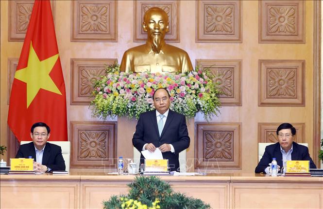 Trong ảnh: Thủ tướng Nguyễn Xuân Phúc phát biểu.  Ảnh: Thống Nhất – TTXVN
