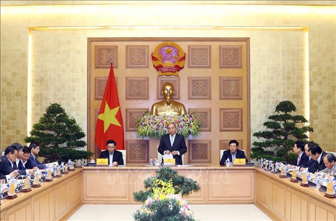 Trong ảnh: Thủ tướng Nguyễn Xuân Phúc phát biểu.  Ảnh: Thống Nhất – TTXVN