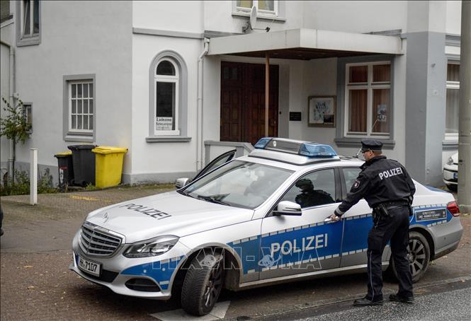Trong ảnh (tư liệu): Cảnh sát được triển khai tại Hamburg, Đức. Ảnh: AFP/ TTXVN