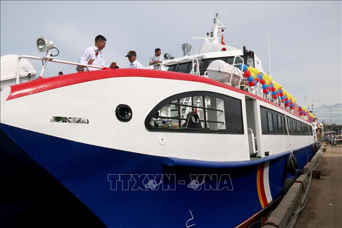 Bình Thuận: Tàu cao tốc hai thân đầu tiên tuyến Phan Thiết- Phú Quý đi vào  hoạt động - Ảnh thời sự trong nước - Văn hoá & Xã hội - Thông