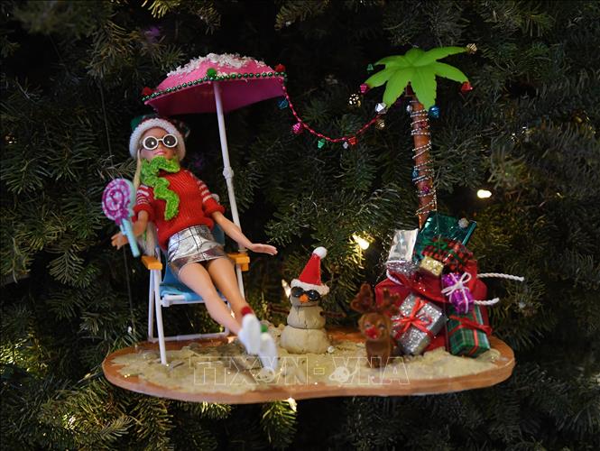 Trong ảnh: Búp bê Barbie được trưng bày tại El Segundo, Mỹ ngày 7/12/2018. Ảnh: AFP/ TTXVN