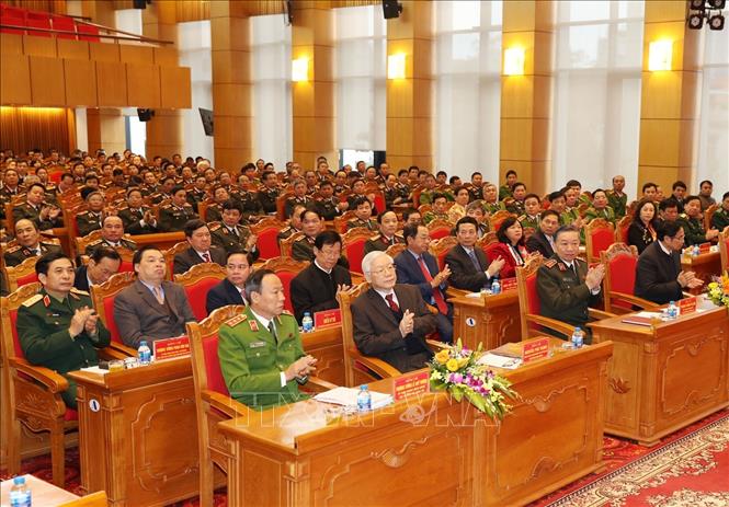 Trong ảnh: Tổng Bí thư, Chủ tịch nước Nguyễn Phú Trọng và các đại biểu dự hội nghị. Ảnh: Trí Dũng – TTXVN