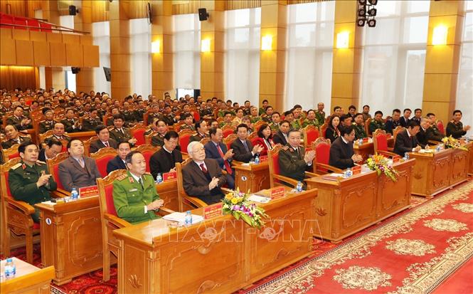 Trong ảnh: Tổng Bí thư, Chủ tịch nước Nguyễn Phú Trọng và các đại biểu dự hội nghị. Ảnh: Trí Dũng – TTXVN