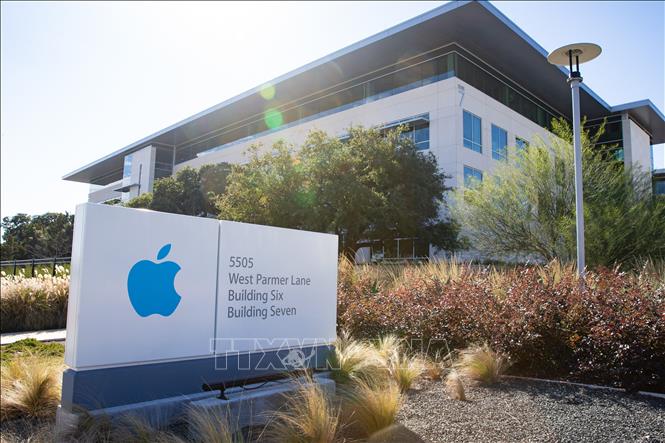 Trong ảnh: Trụ sở Apple tại Austin, Texas, Mỹ, ngày 13/12/2018. Ảnh: AFP/ TTXVN