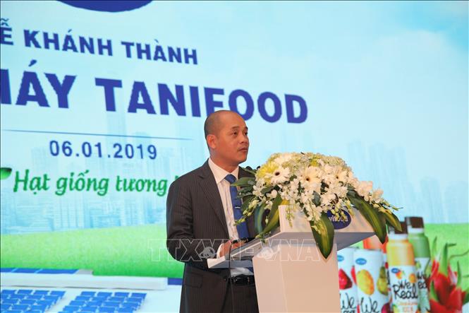 Trong ảnh: Ông Phạm Ngô Quốc Thắng, Tổng Giám đốc Công ty Cổ phần Lavifood phát biểu tại Lễ khánh thành. Ảnh: Thanh Tân - TTXVN