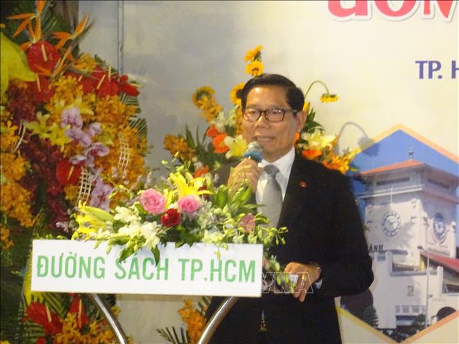 Trong ảnh: Ông Im Hen, Tổng lãnh sự Campuchia tại Thành phố Hồ Chí Minh phát biểu tại Ngày hội. Ảnh: Gia Thuận - TTXVN 