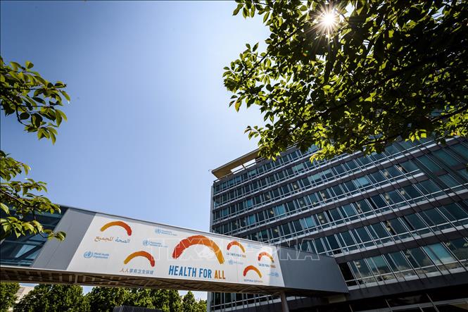 Trong ảnh: Trụ sở WHO tại Geneva, Thụy Sĩ. Ảnh: AFP/ TTXVN