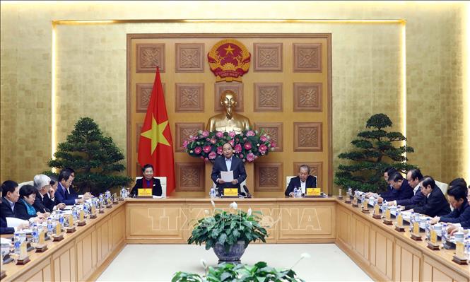 Trong ảnh: Thủ tướng Nguyễn Xuân  Phúc, Trưởng Tiểu ban Kinh tế - Xã hội phát biểu. Ảnh: Thống Nhất – TTXVN