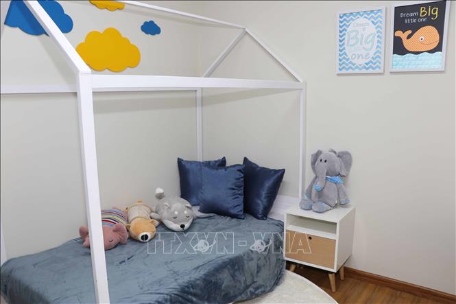 Trong ảnh: Một góc phòng trẻ em trong căn hộ mẫu dự án nhà ở xã hội Tân Đại Minh - Lamer 1. Ảnh: Phạm Kha – TTXVN