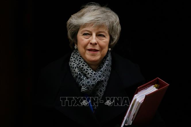 Trong ảnh: Thủ tướng Anh Theresa May tại thủ đô London ngày 16/1/2019. Ảnh: THX/ TTXVN