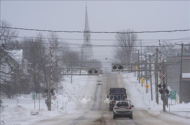 Trong ảnh (tư liệu): Tuyết phủ trắng xóa tại Quebec, Canada, ngày 2/3/2017. Ảnh: AFP/ TTXVN